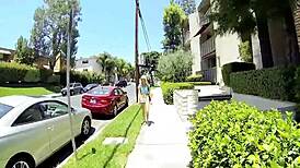 hot teen halle von sucks hard in rough doggystyle