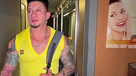 Favio Vador Barebacks Freddy Salvador's Smooth Tattooed Ass