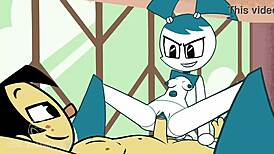 Jenny and Sheldon parody sex with creampie and facial