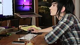 Feminge 4K - Amazing lesbians finger each other in steamy threesome