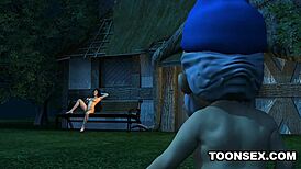 Wow, This 3d Babe Gets Tits And Pussy Fucked By Dwarf! 😍