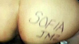 my wife's big ass bent over in doggystyle, las ricas nalgotas