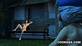 Wow, This 3d Babe Gets Tits And Pussy Fucked By Dwarf! 😍