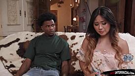 Let this brunette's deepthroat on my big black cock take your mind off everything!