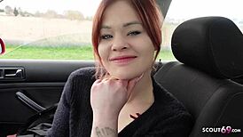 german scout grabs petite redhead lizzy rose for raw public banging!