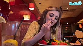 Interactive Webcam Vibrator Causes Huge Public Orgasm