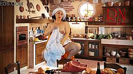 Cinderella's Naked Striptease Without Panties For Stepmother And Stepsisters