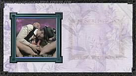 in the ziblizet intro film from 2015, an old gay daddy in costumes with garter belt and socks wears glasses