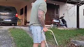 man, i gave it to my husband's friend while he was cuttin' grass outside