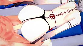 Arlecchino Fucks in Bikini on Beach Fantasy