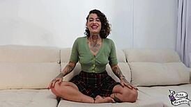 Latina pornstar's double penetration training, blowjob leading to anal and pussy fucking