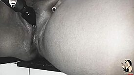 BBW Val Morenas Uses Double Dildo In Her Mega Pussy