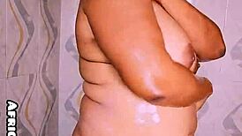 Bath Time Fun with Big Tits Amateur Showing Off Her Ass for You