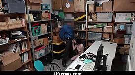 Damn, Officer caught Ivy Aura in backroom!