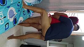 Damn, banging near the window while my cuckold watches with the neighbor!