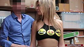 Thief convinces officer to avoid trouble.