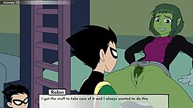 18Titans Part 7 unfolds with epic cartoon parody action. The game-inspired scenes bring wild twists to every frame.