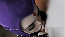 Sanji fantasy toon adventure, Raven forces cum swallow in hentai parody