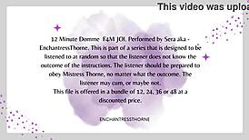 Curious About F4M Domme JOI? First of Twelve Sessions