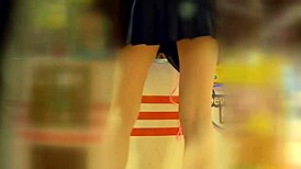 Did you spot that cute japanese teen's pussy on the train?