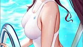 Anime Hentai With Big Ass Tits And Pussy Getting Blowjob In Cartoon Style