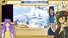 brunette group in avatar lesbian game orgy