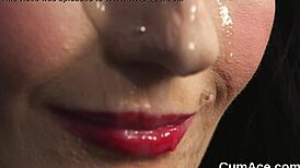 Wow! Horny Doll Swallows Every Drop of Jizz on Face