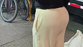 The dicksucking prostitute gets caught riding the cop's cock in missionary.