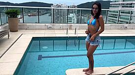 hey, wanna see me taking a hot cumshot on Santos beach?