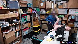 russian slender shoplifting teen got punished with hard fucking