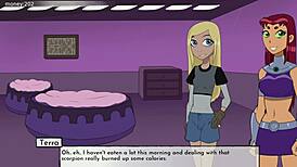 18Titans Part 7 unfolds with epic cartoon parody action. The game-inspired scenes bring wild twists to every frame.