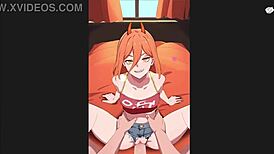 Cute Power Gets Missionary Creampie in POV Action, Ohh My Waifu, What a Wet Finish You Have!