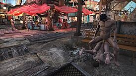 Fallout 4 Diamond City Public Fuck Stuns Crowd