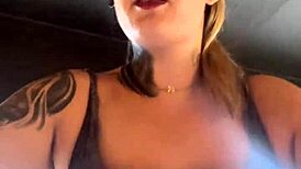 training at the gym with my tits out, truckers honking at my sweaty ass got me so horny, from ass to wet pussy 😈