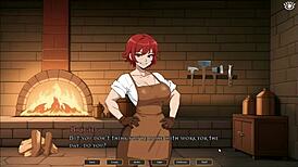 tomboy masturbates in hot forge hentai game