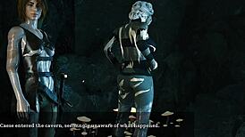 we fucked hard next to my sleeping aunt in wild hentai game