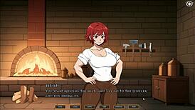 tomboy masturbates in hot forge hentai game