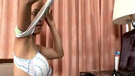 Damn Hot! Teen Paris Milan Flashes Big Tits on Webcam