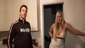 kegger teen 18+ fuck turns messy with cum in mouth and outdoor riding