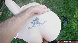 Pervert Stepson Sneaks Outdoor Fun With Stepmom