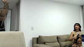 BTS Creampie with Hot Latina Teen on Set