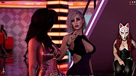 ms denvers teases in corset at wild night club game