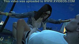 Yo, GTA 5 character scores with a hot hooker online