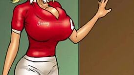 Two Hot Blondes Bet On Big Black Cock In Comic Interracial Scene Monster Cock Action