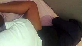 african amateur takes big black cock from the side