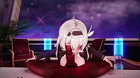 Hotaru drives me wild with cowgirl and solo play