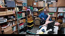 Blonde Teen Catarina Caught Shoplifting, Nailed by Mall Cop