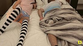 I Took My Stepdad's Phone To Masturbate Beside Him In Bed