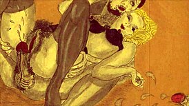 Vintage Erotic Illustration From Antique Comic Era