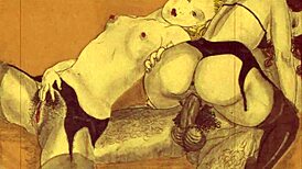 Vintage Erotic Illustration From Antique Comic Era